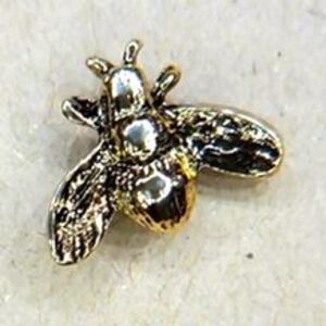 Queen Bee Pin | Small Gold Tone Brooch Pin | Collectible Insect Jewelry